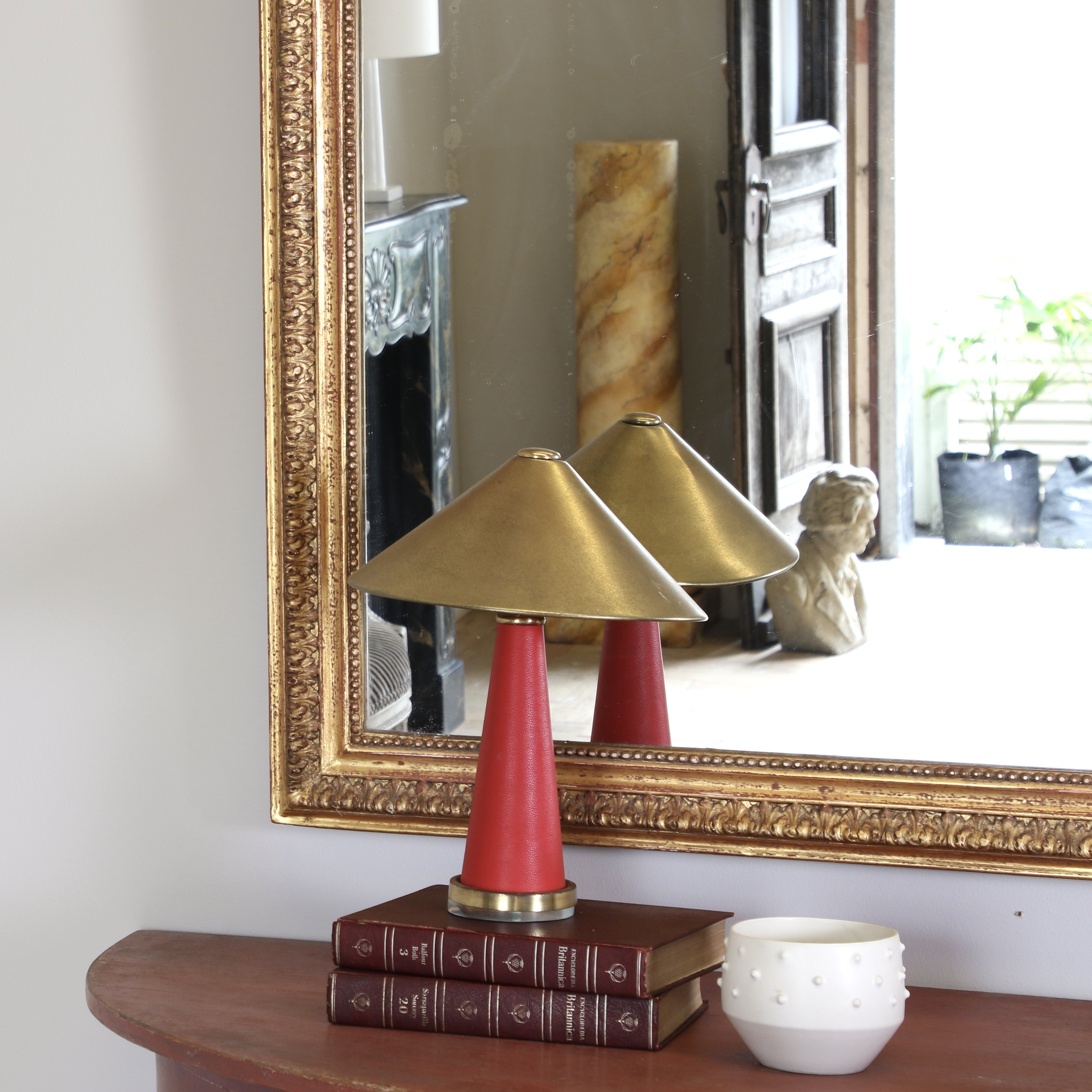 French Crested Mirror 