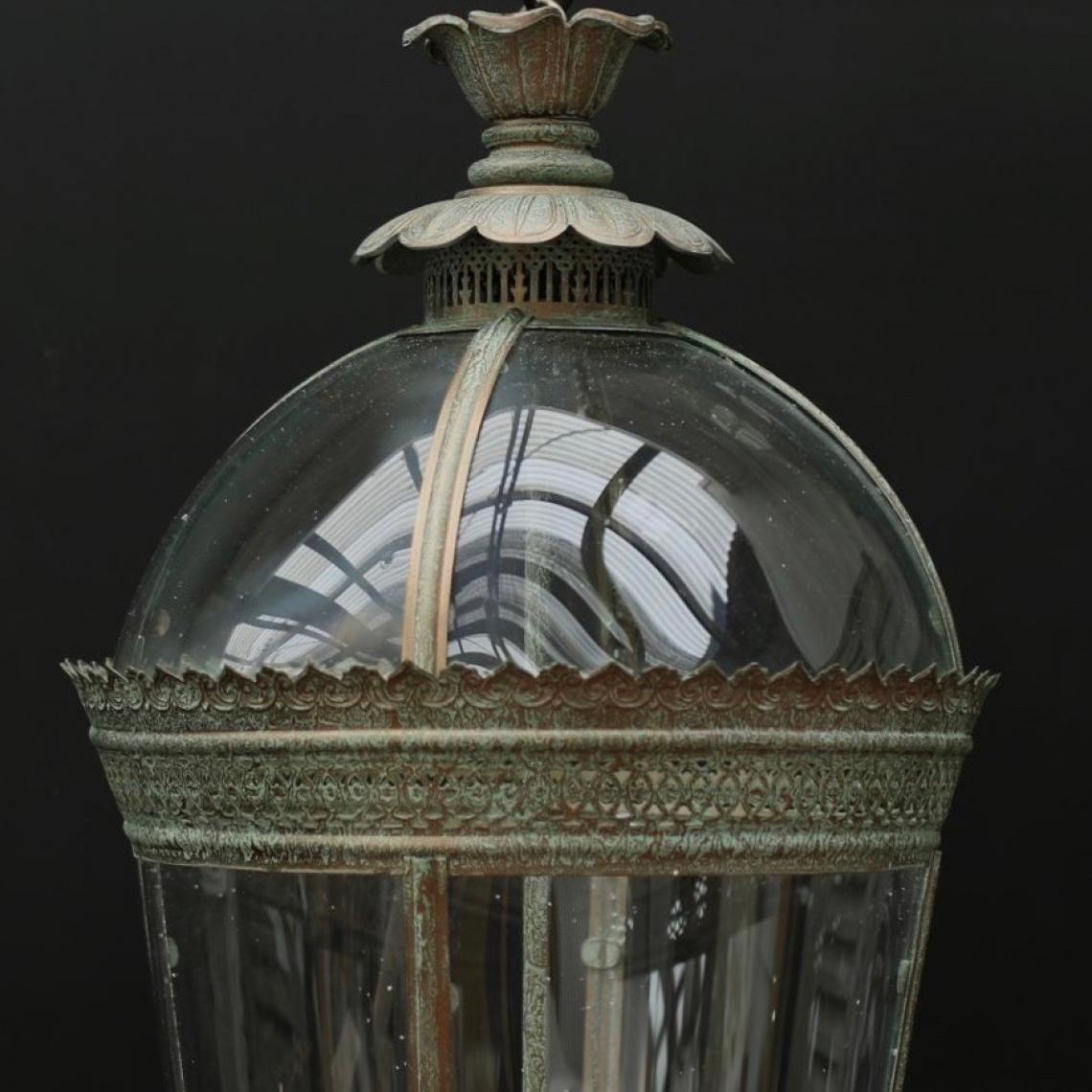 Dome Top Lantern // Verdigris