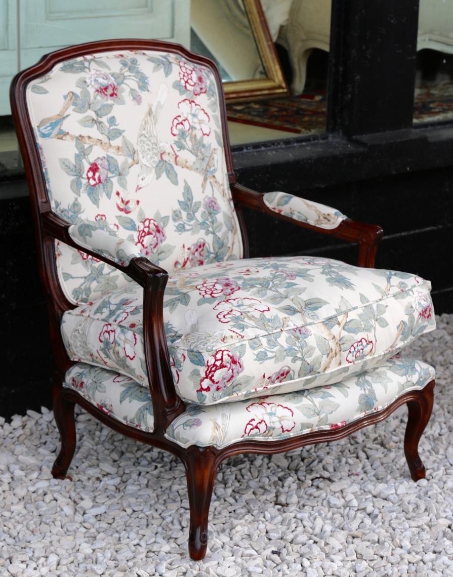 Louis XV Style Open Armchair