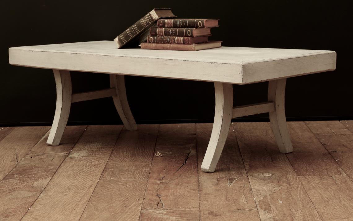 Swedish Gustavian Grey Coffee Table