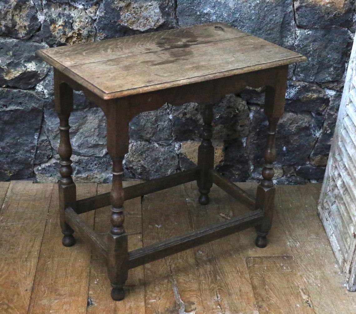 Larger Georgian Oak Jointed Stool