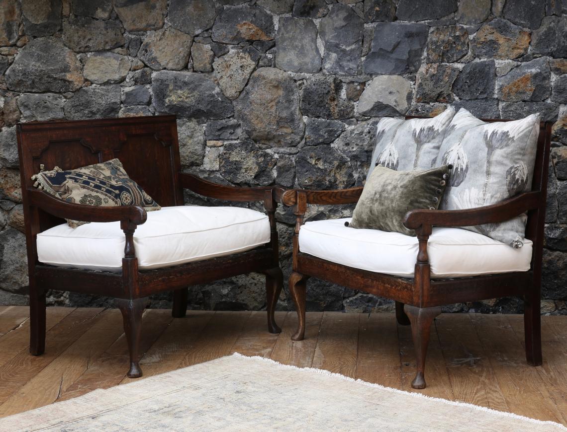 Pair of English Settles from 1770