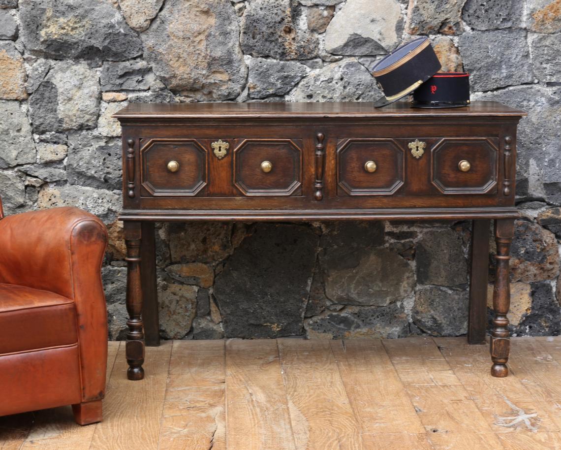 English Jacobean Side Table 