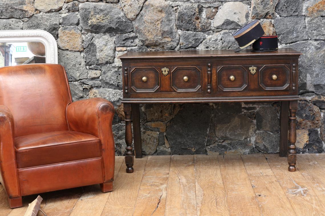 English Jacobean Side Table 