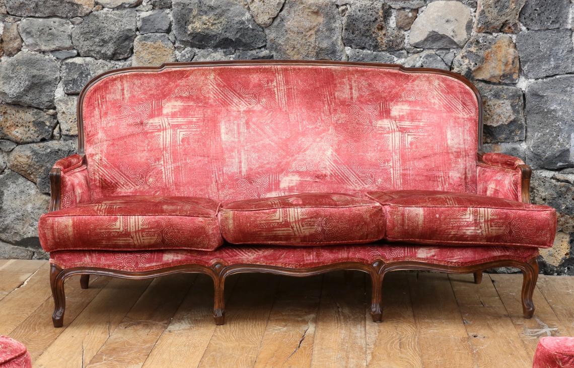 Louis XV-Style Sofa and Chairs