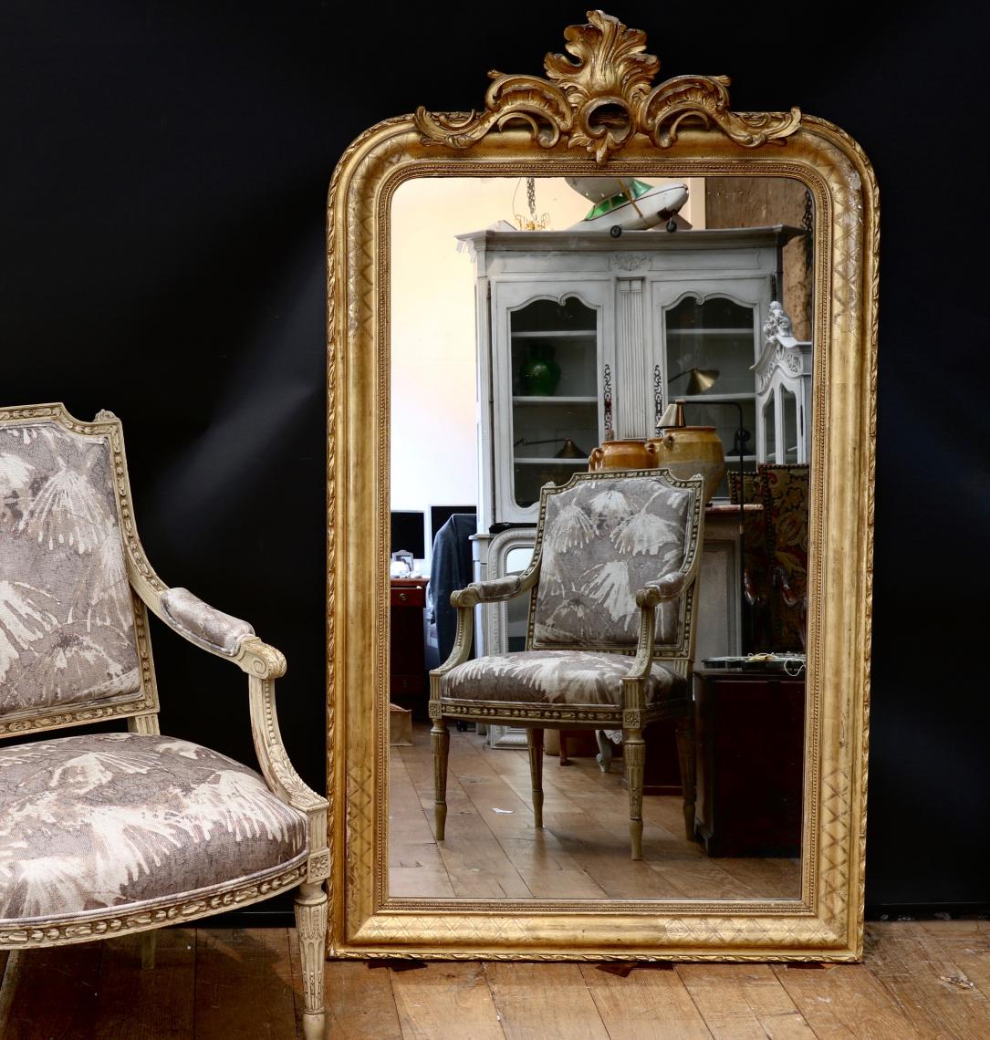 Large Louis Philippe Mirror