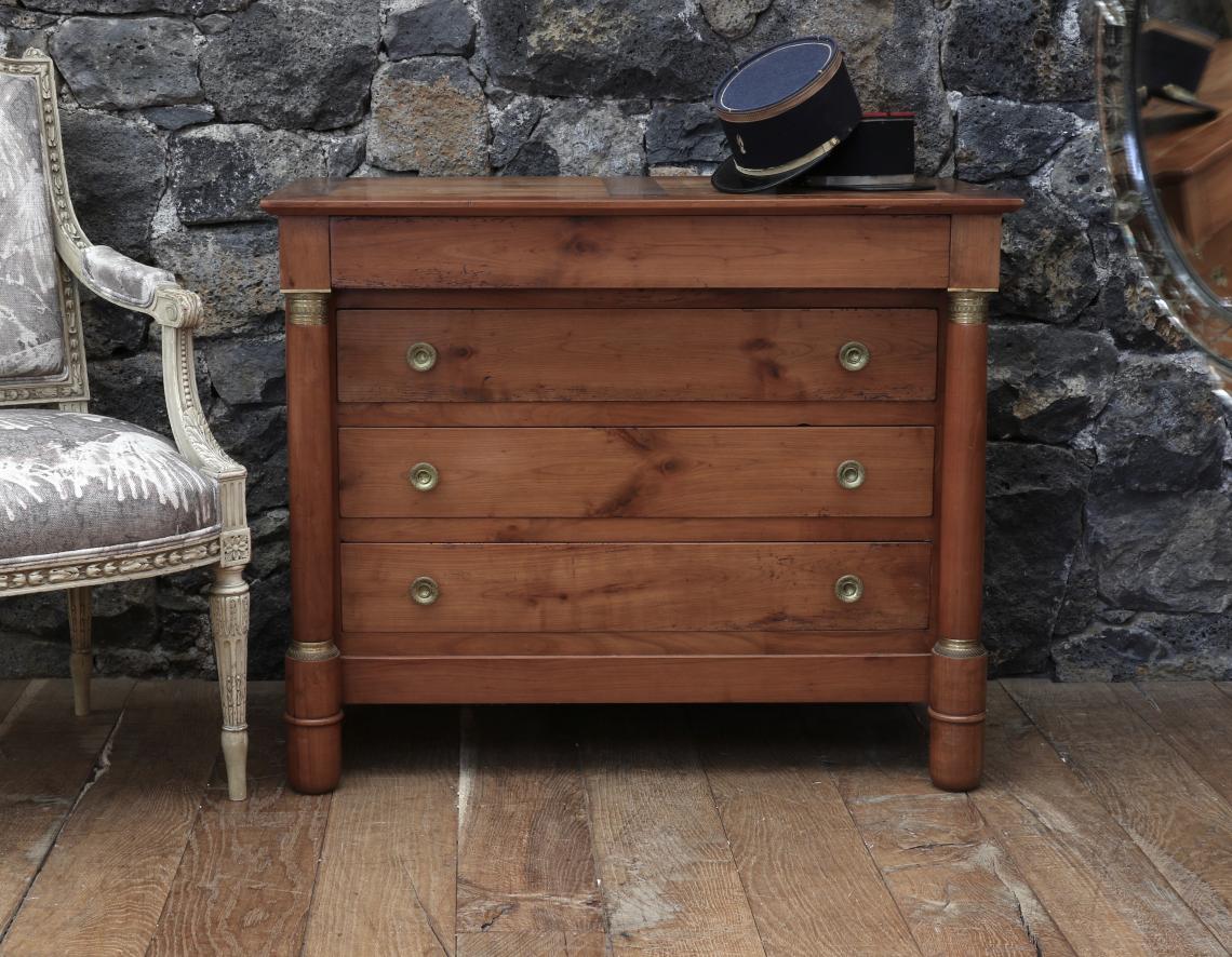 Smaller French Cherrywood Empire Commode