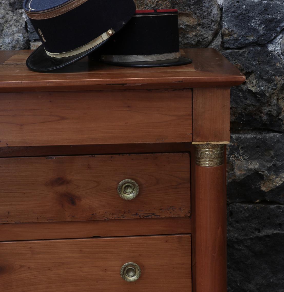 Smaller French Cherrywood Empire Commode