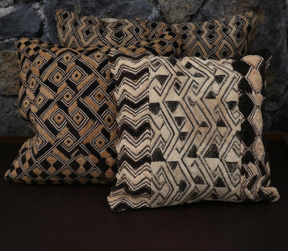 Antique Kuba Cloth Cushions