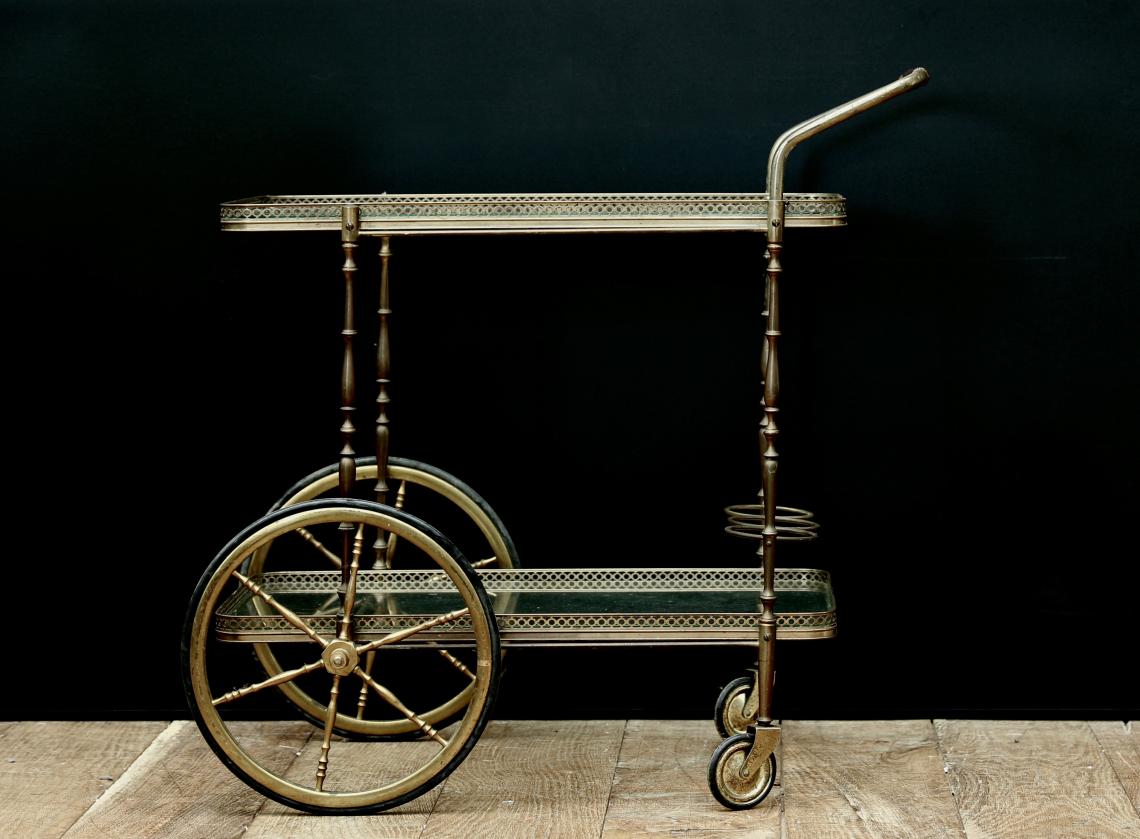 Brass Drinks Trolley