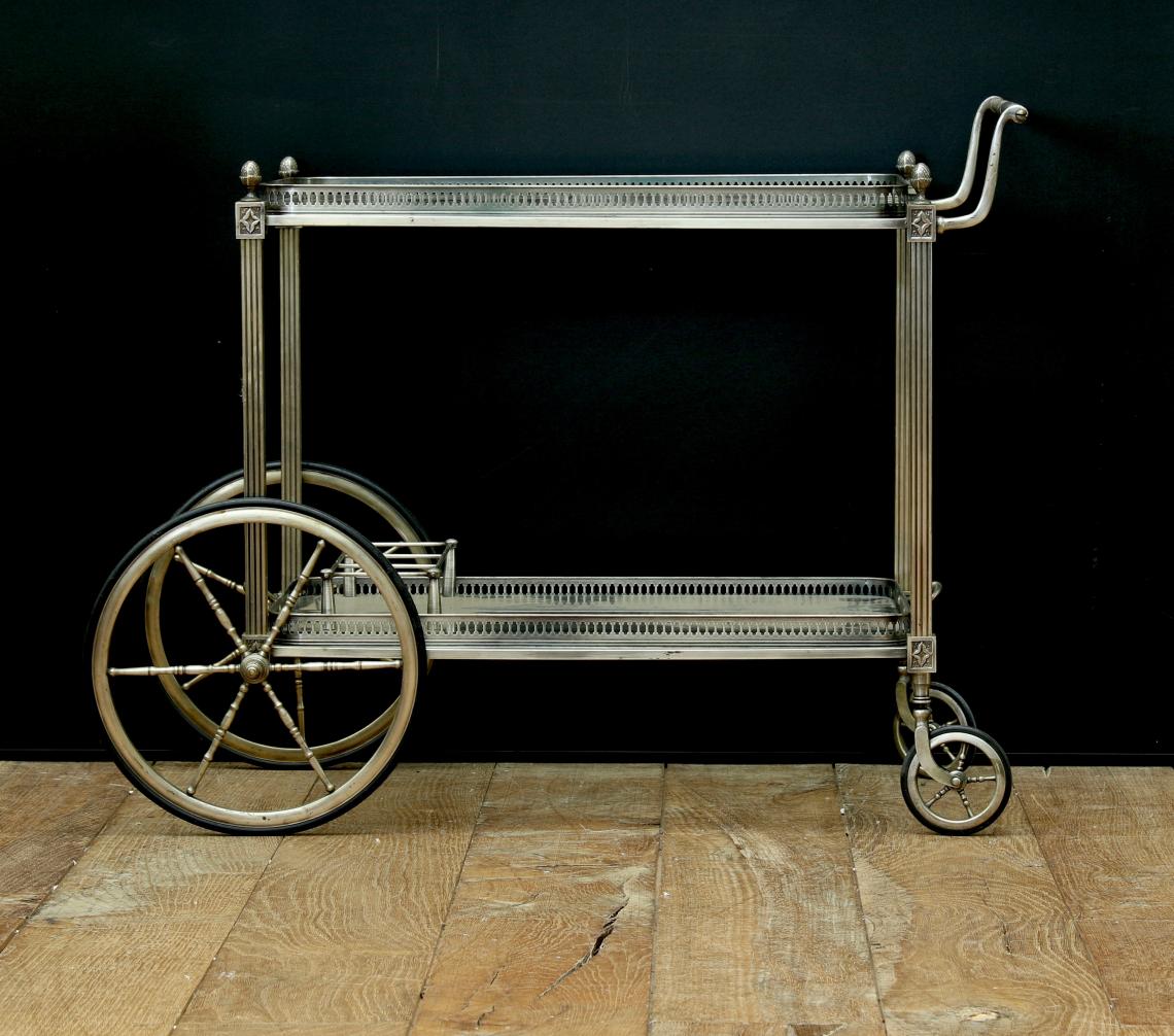 Silver Drinks Trolley