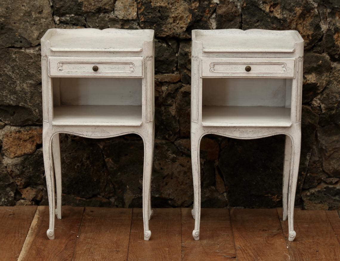 Pair of French Bedside Cabinets