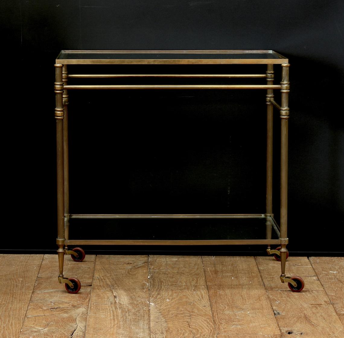 A French Brass Drinks Trolley