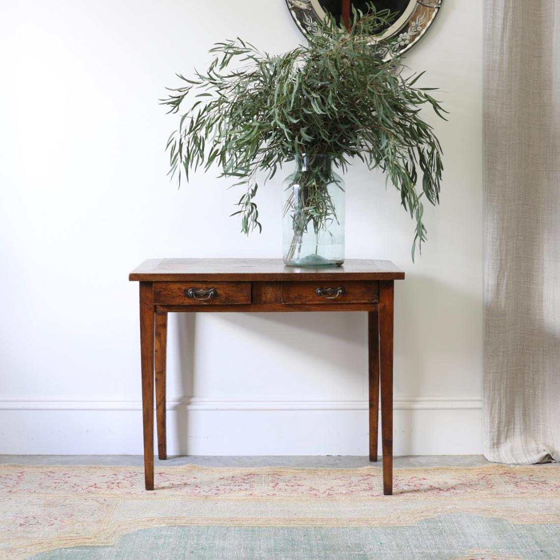 Two Drawer Side Table