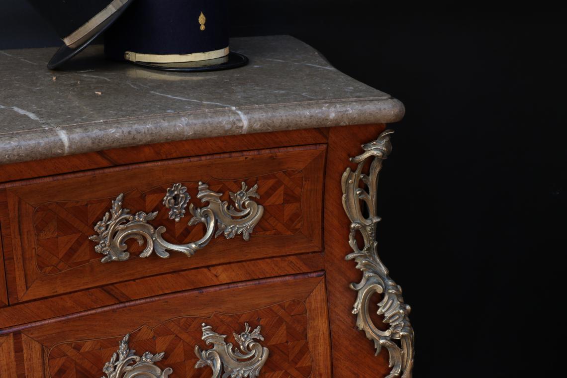 Stunning Louis XV Bombe Commode