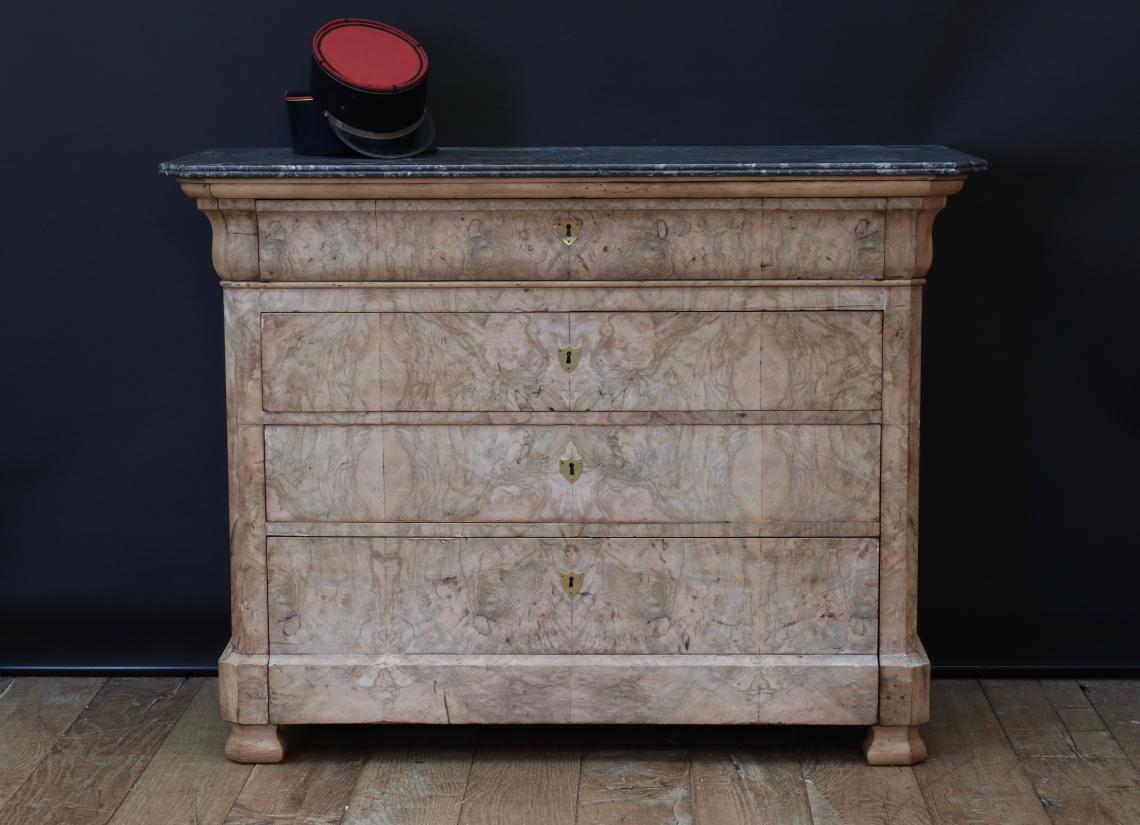 Outstanding Bleached Louis XV Commode