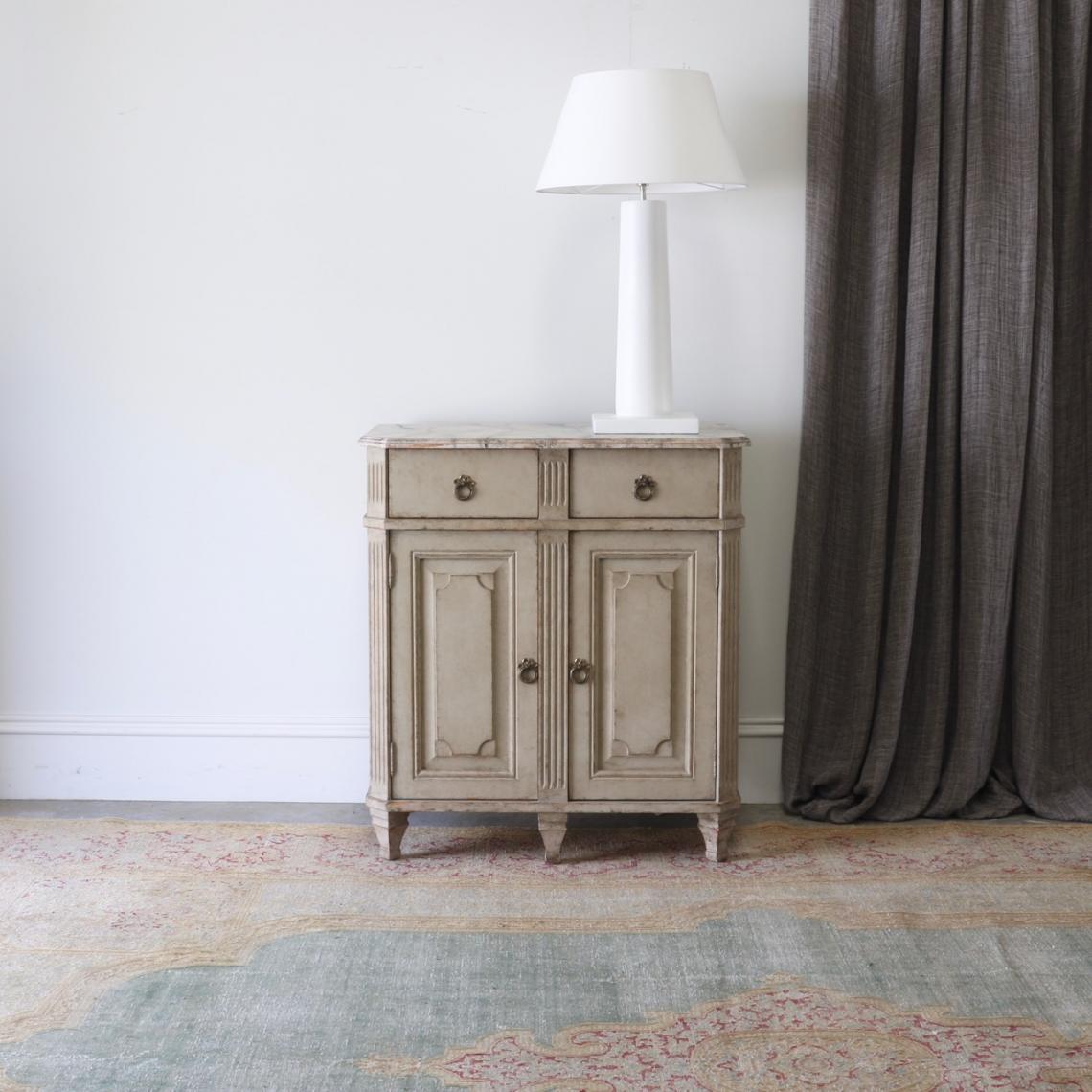 Pair of Gustavian Cupboards with Drawers