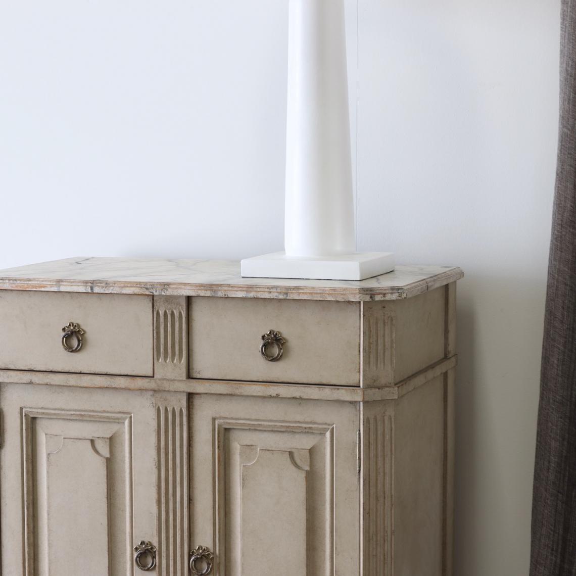 Pair of Gustavian Cupboards with Drawers