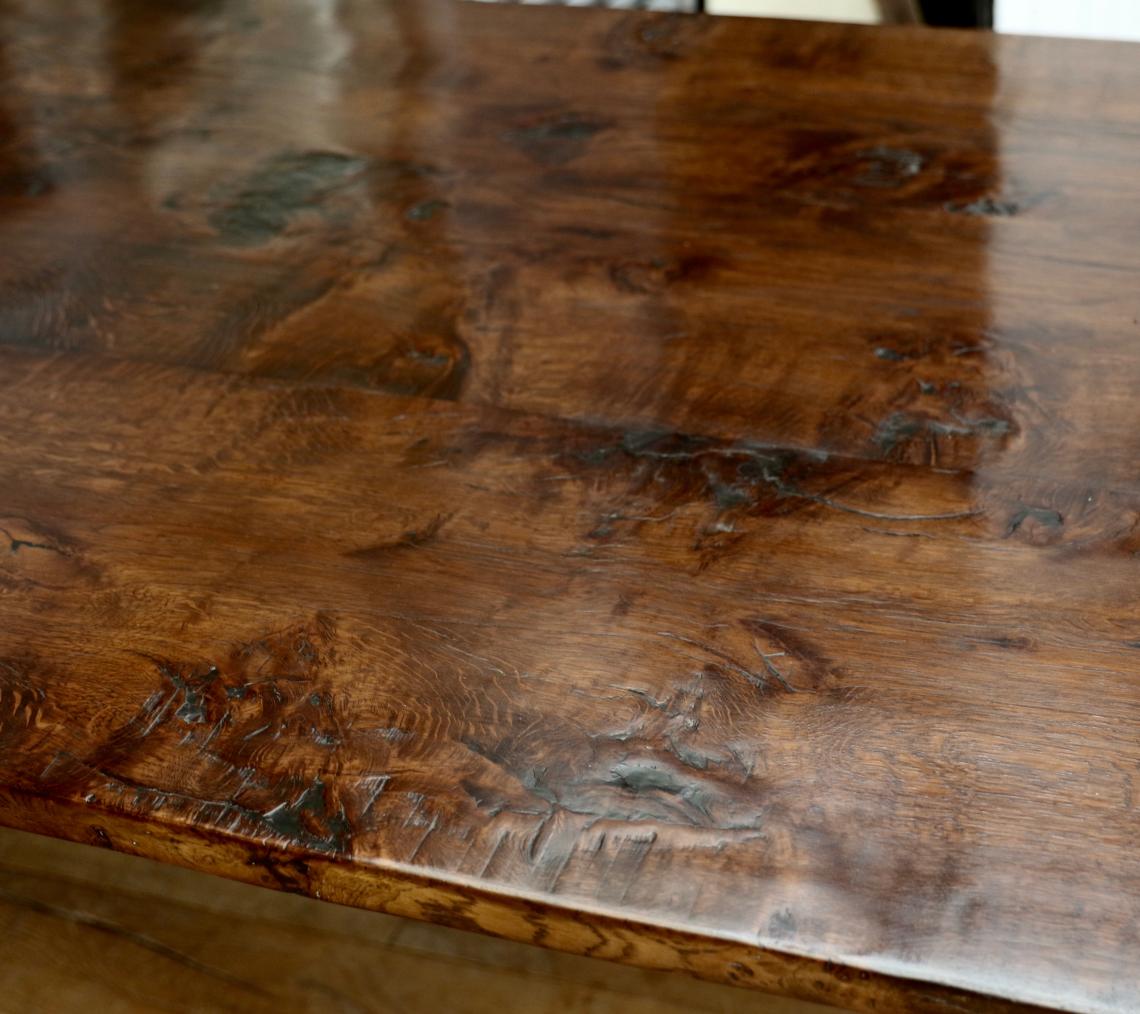 French Timber X-Base Custom Dining Table