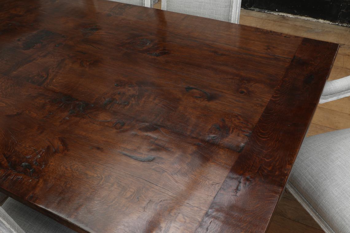 French Timber X-Base Custom Dining Table