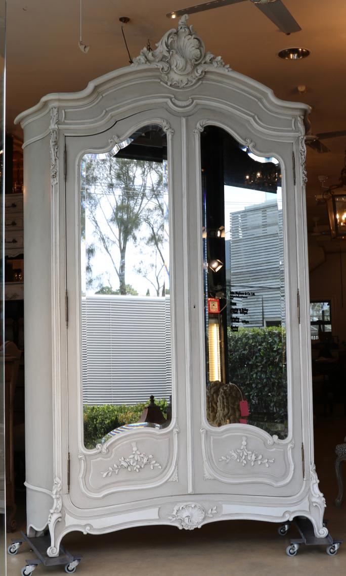 French Glazed Armoire