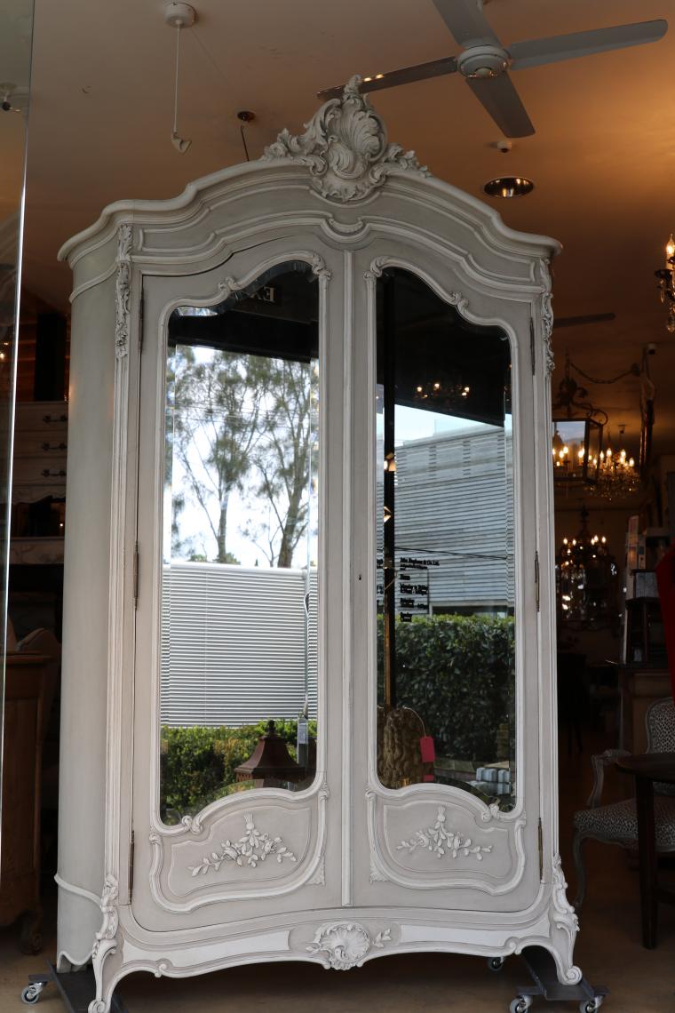 French Glazed Armoire