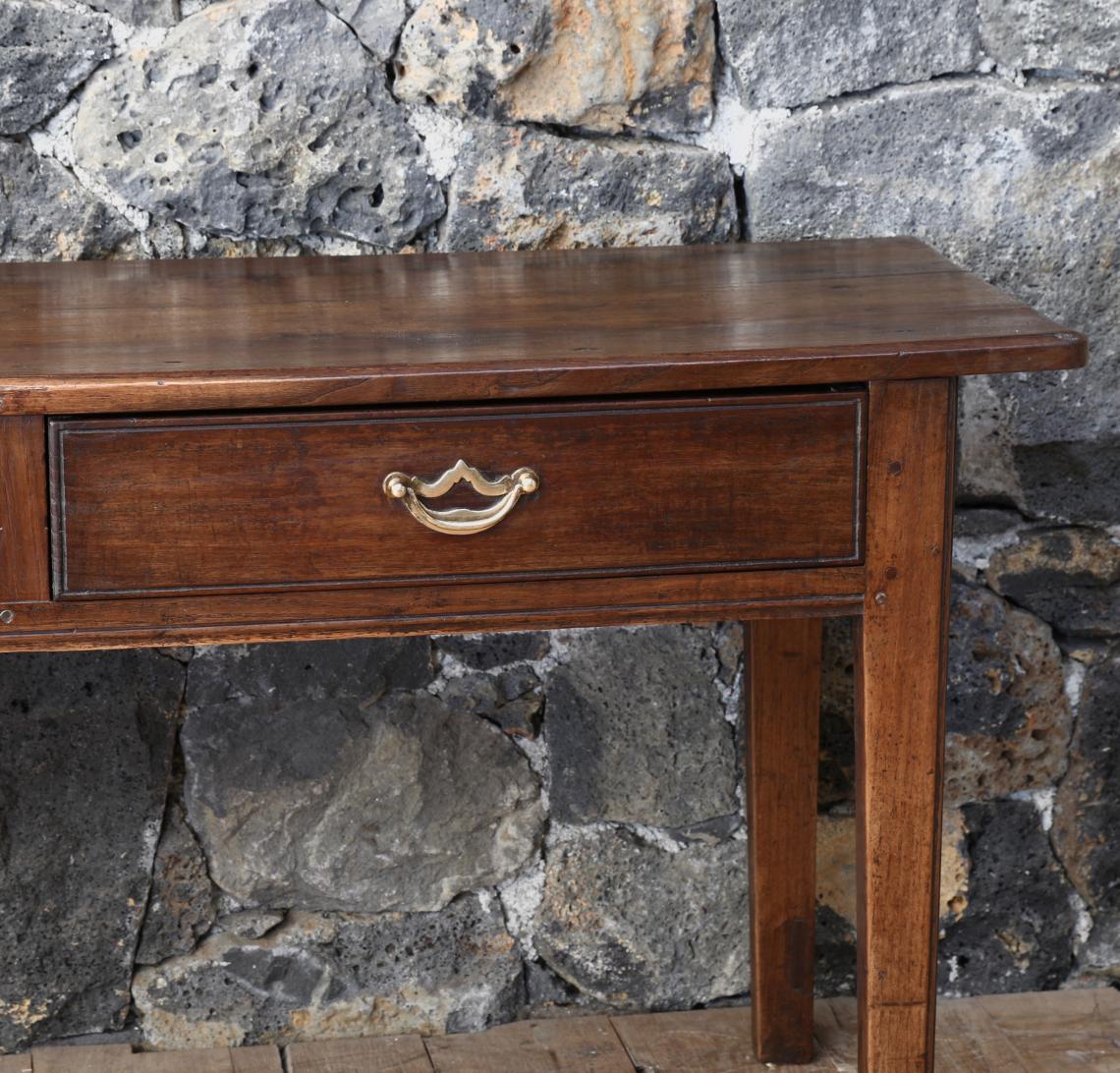 18th Century Chestnut Side Table or Breton Server