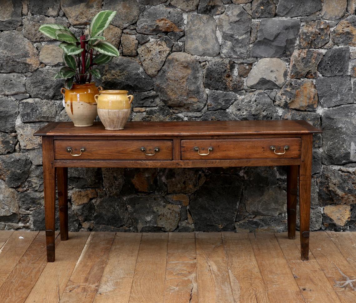 Two Drawer Side Table or Breton Server 