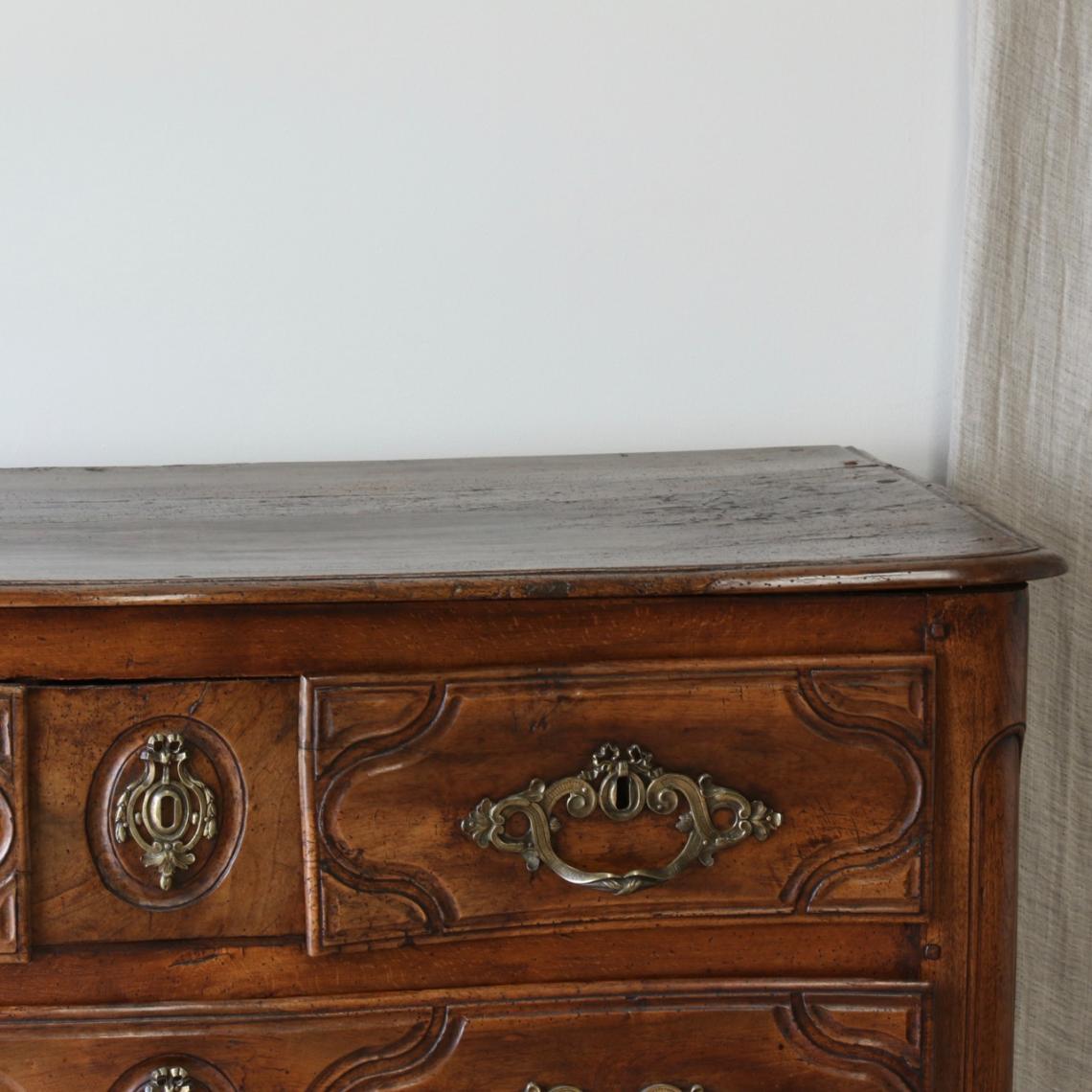 Spectacular Period Walnut Louis XIV Commode