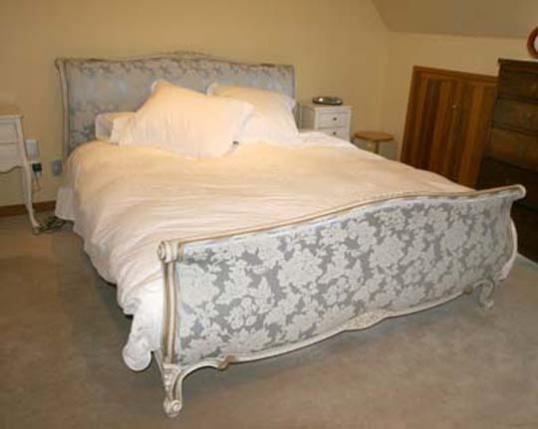 New Upholstered Louis XV French Bed