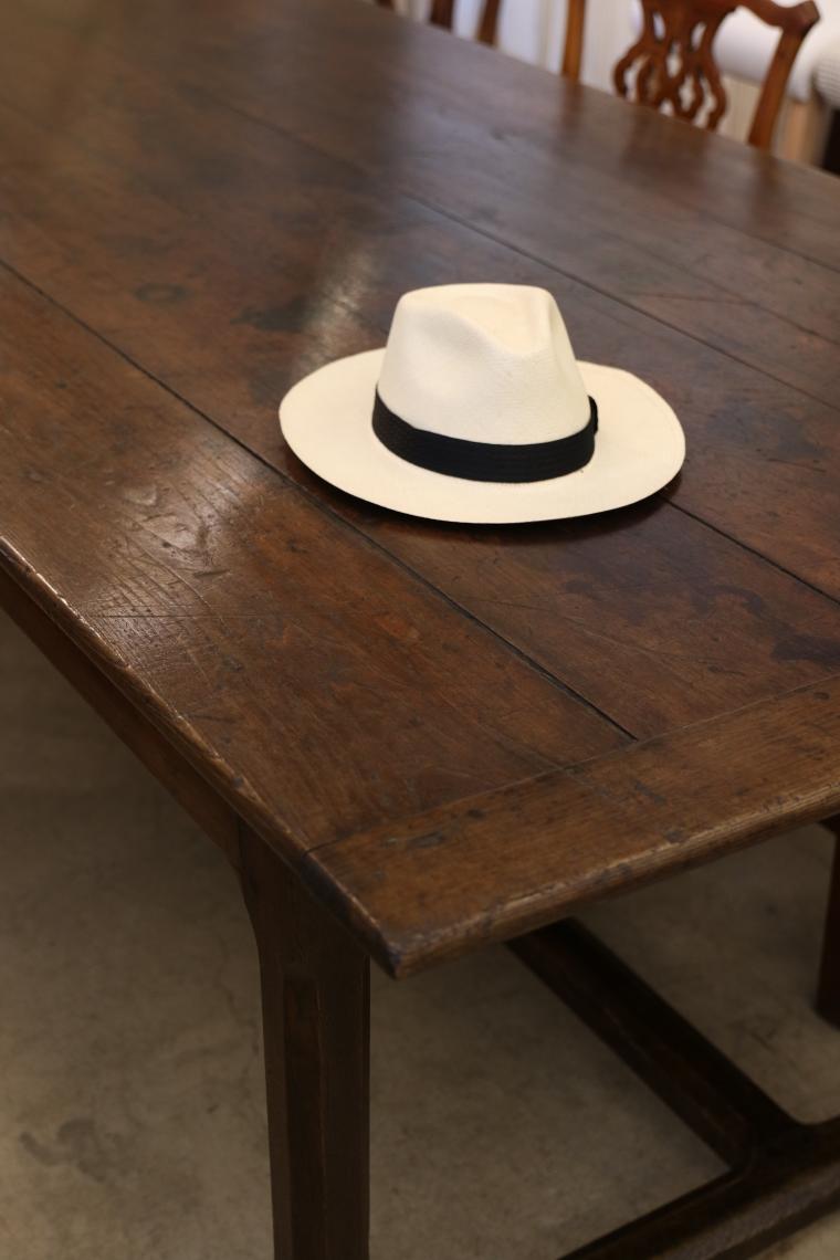 Wide Chestnut French Provincial Dining Table 