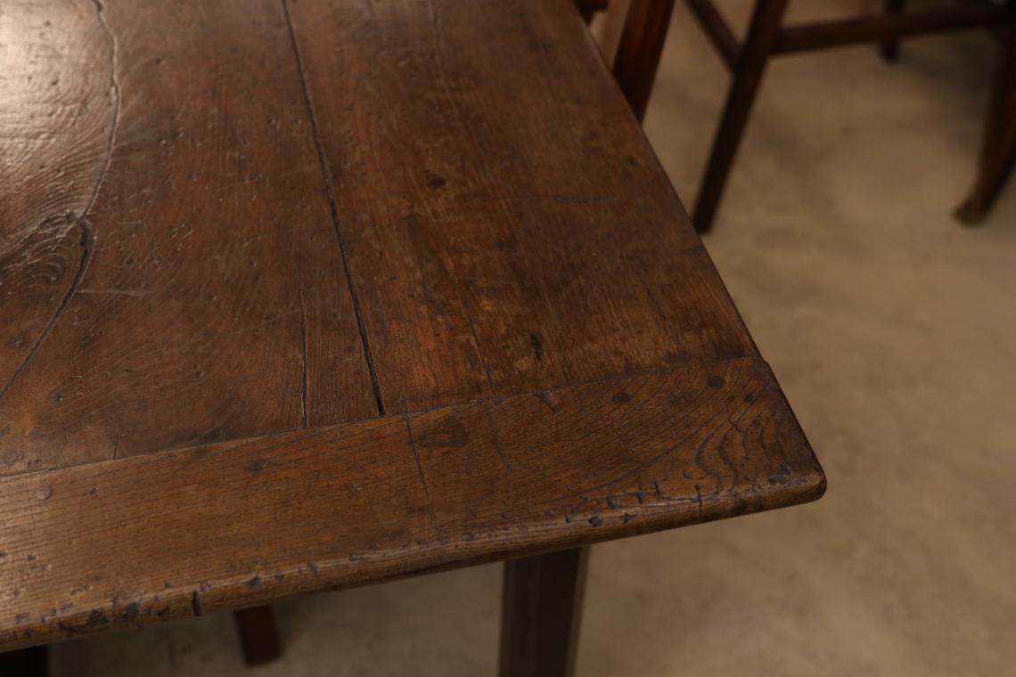 Wide Chestnut French Provincial Dining Table 