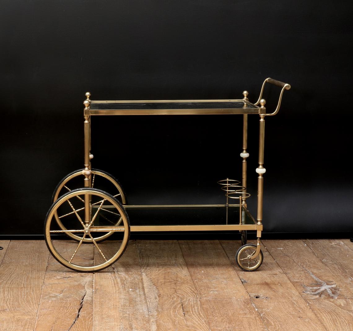 Brass Drinks Trolley