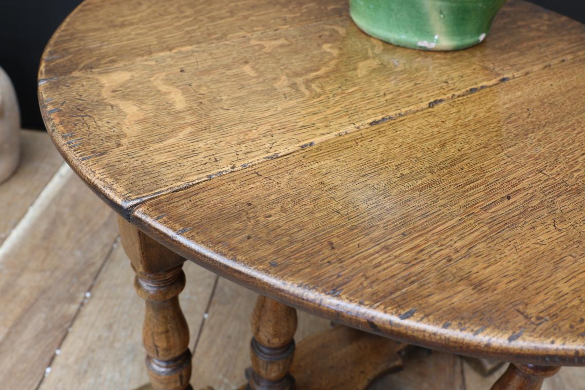 Small Drop Side English Oak Table