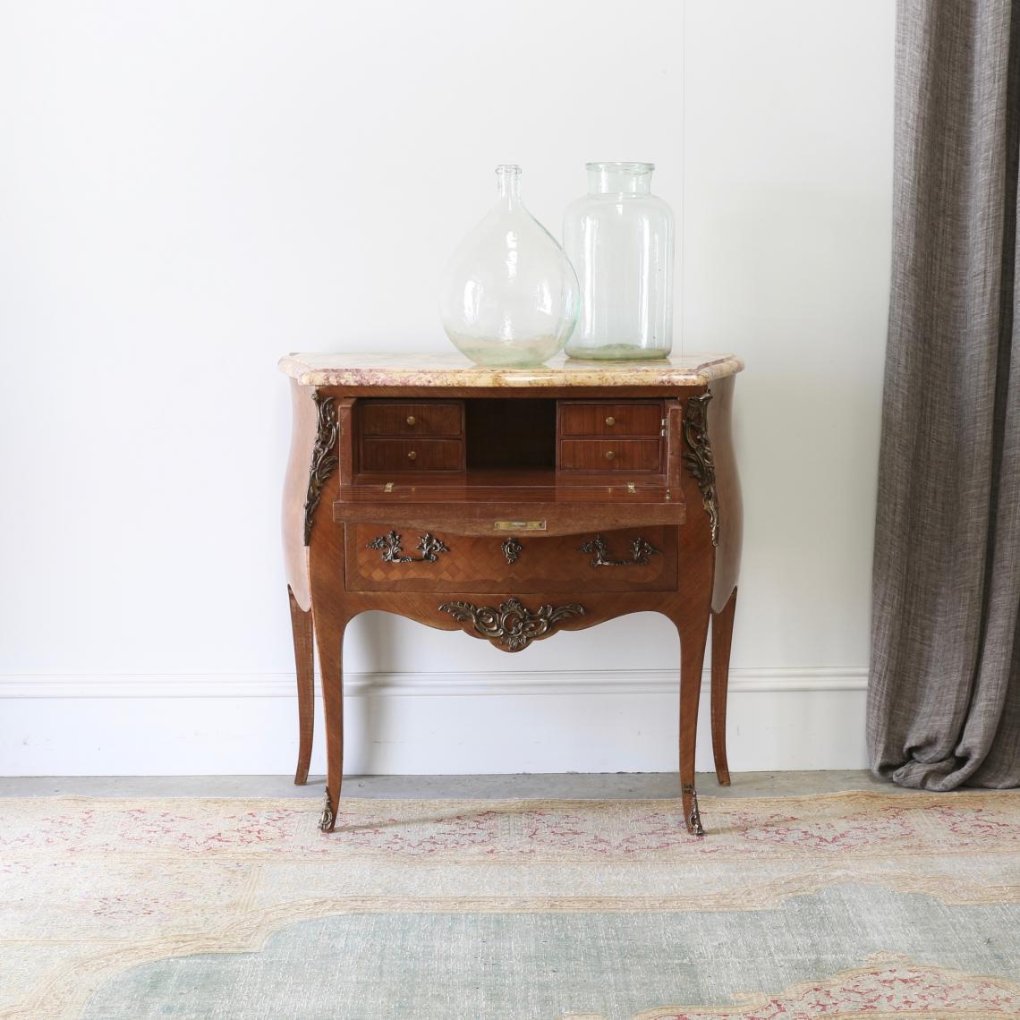 Small Bombe Commode with Secretaire