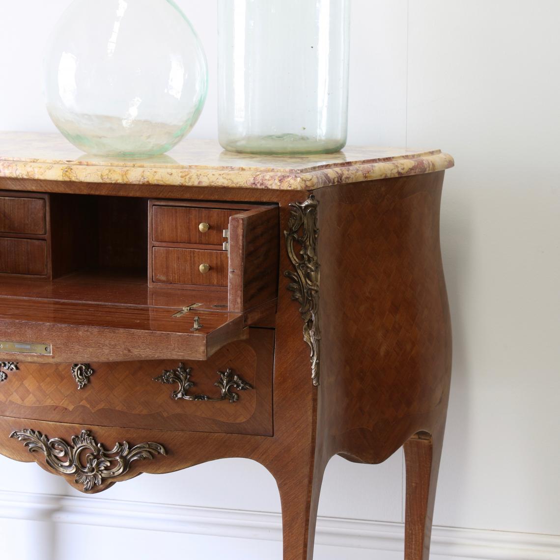 Small Bombe Commode with Secretaire