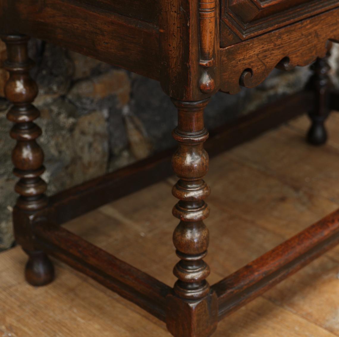 Jacobean Two Drawer Side Table