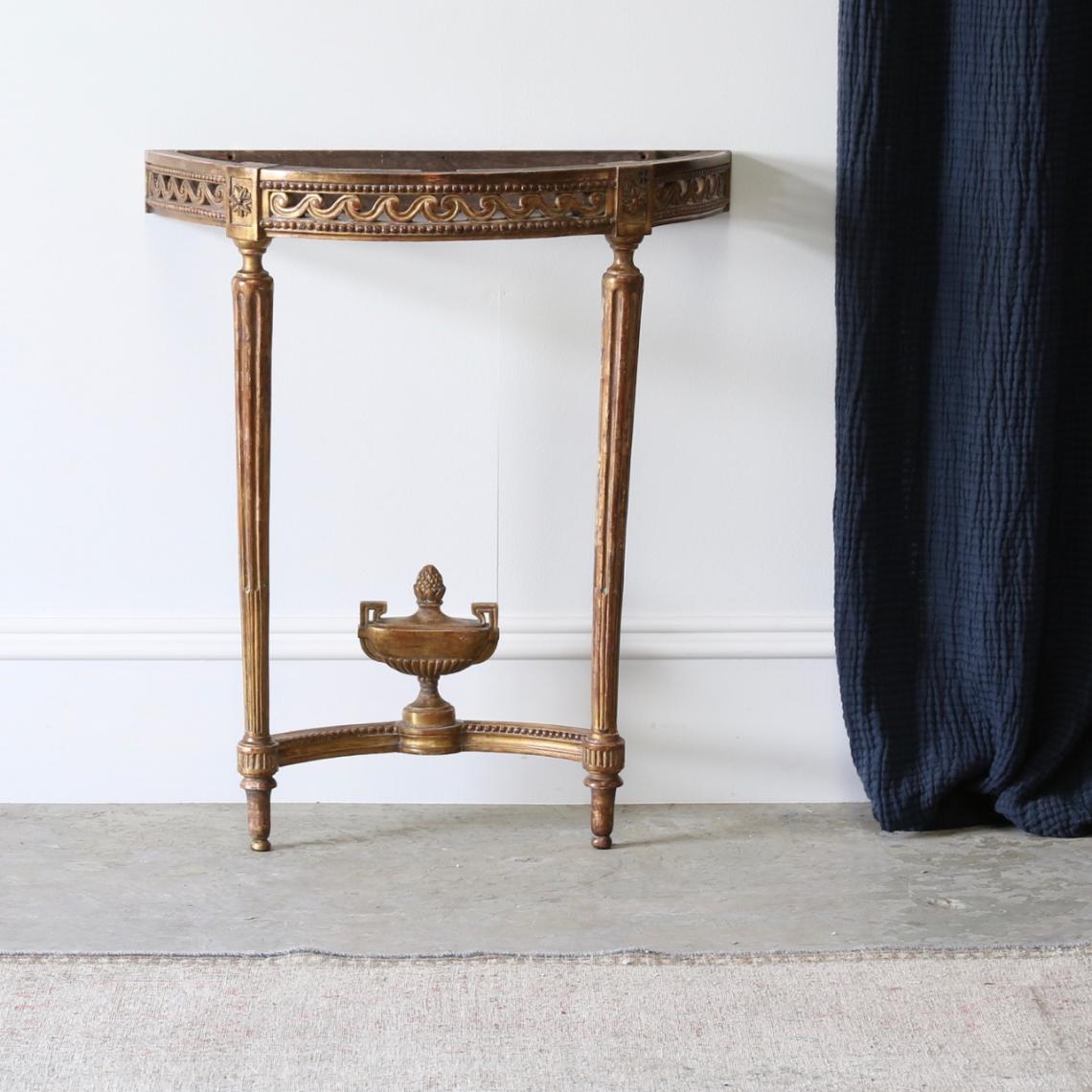 Small Louis XVI Gilt Console