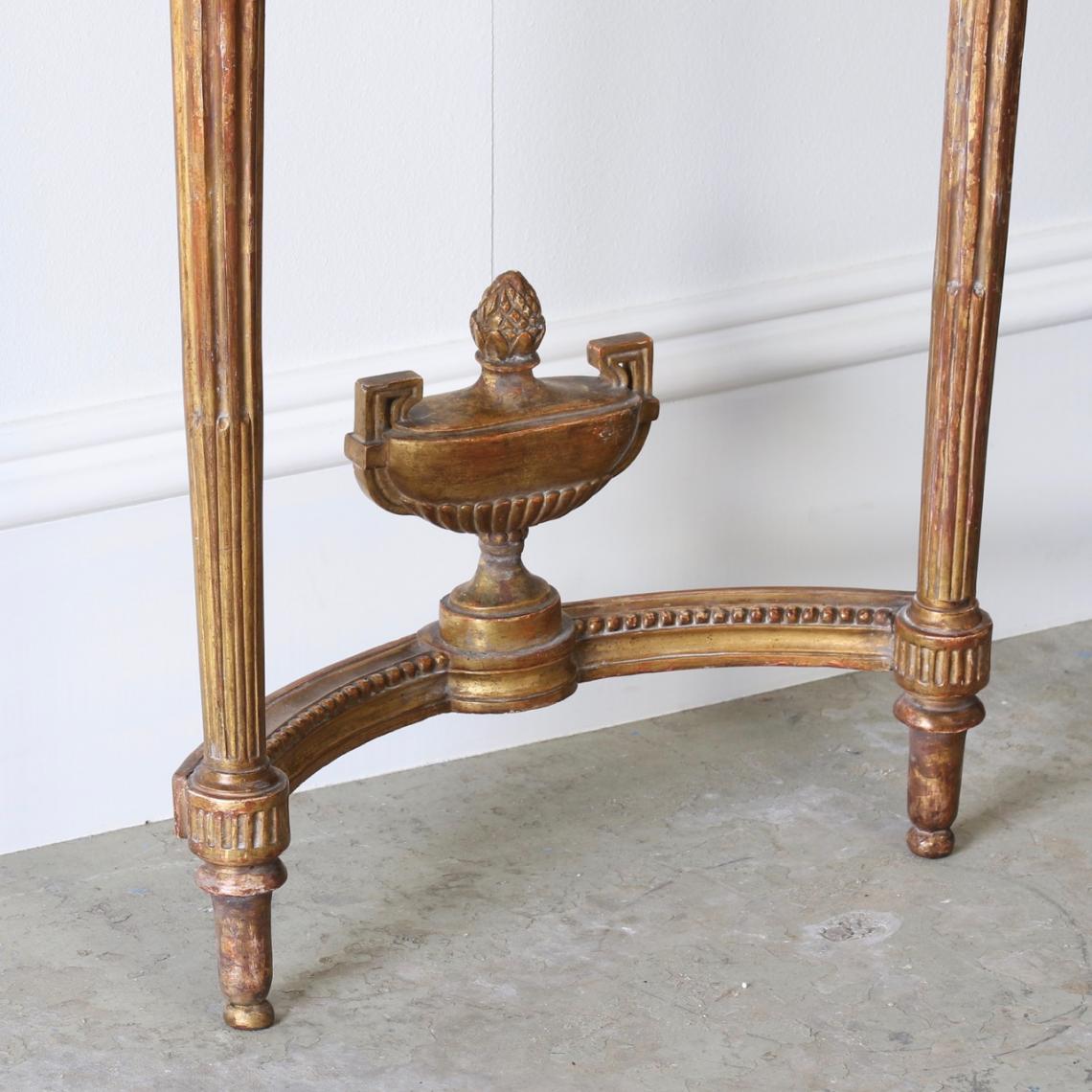 Small Louis XVI Gilt Console