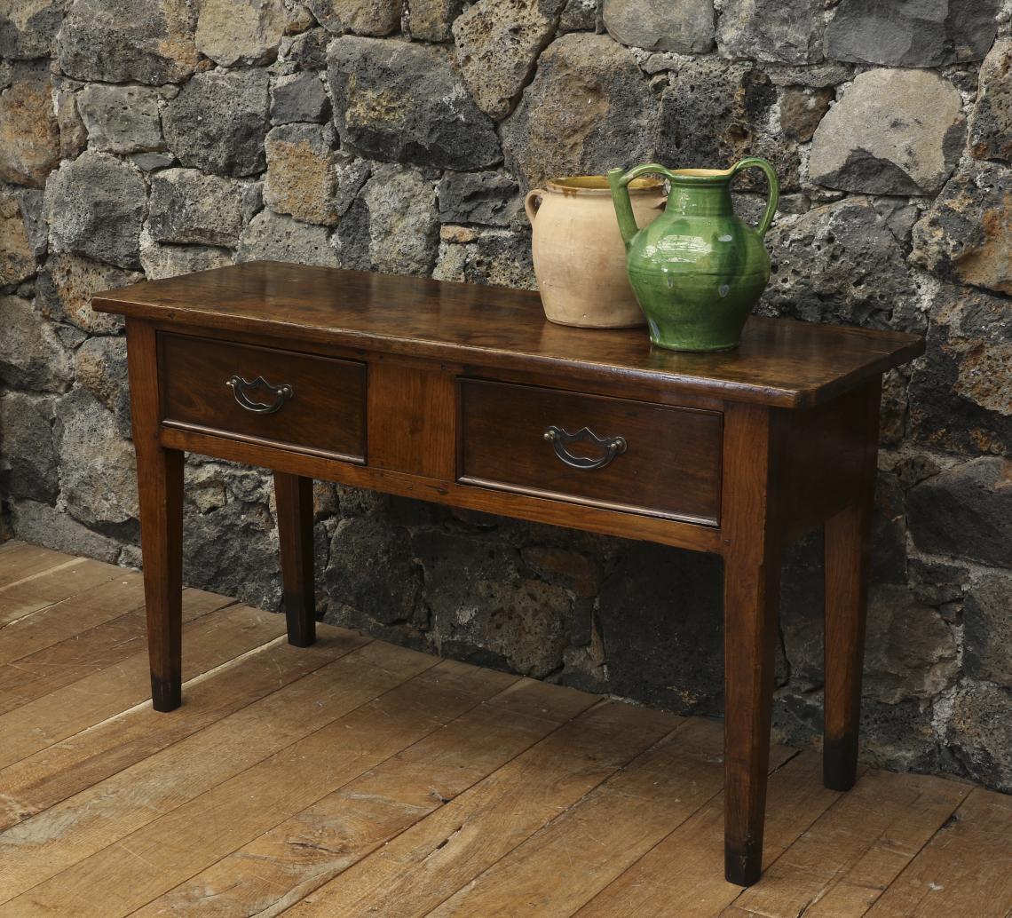 A French Provincial Two Drawer Side Table