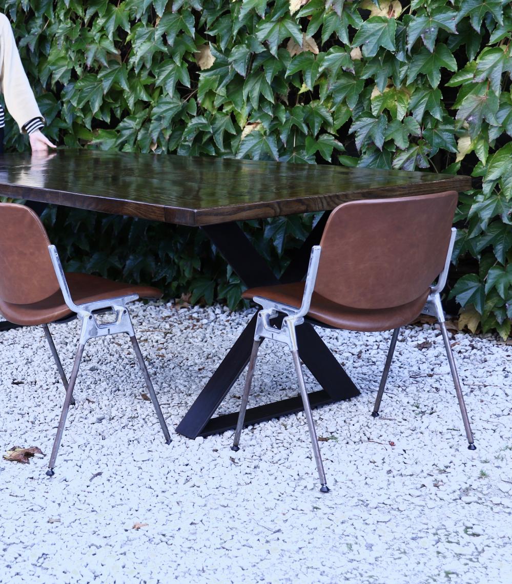 Custom Dining Table in Antique Oak// JS Editions