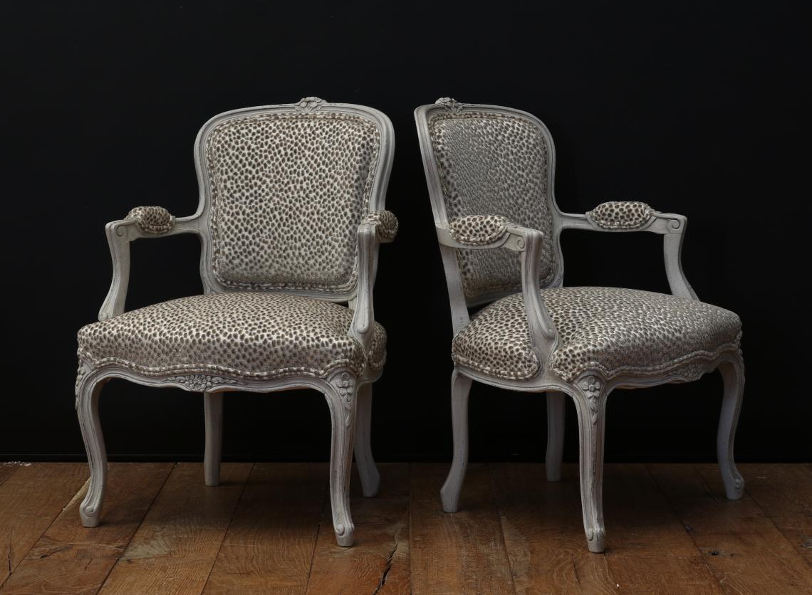 Pair of Louis XV Period Fauteuils