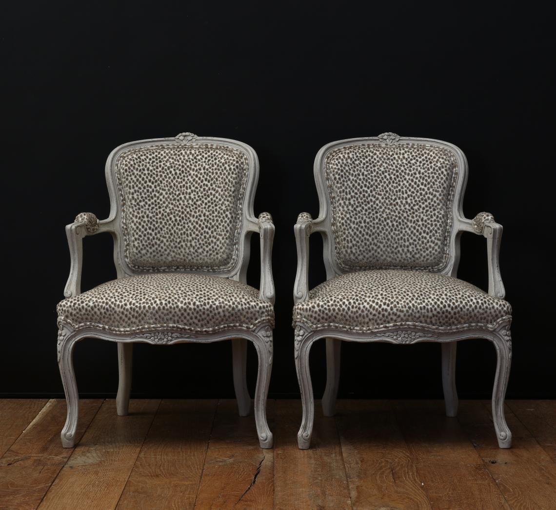 Pair of Louis XV Period Fauteuils