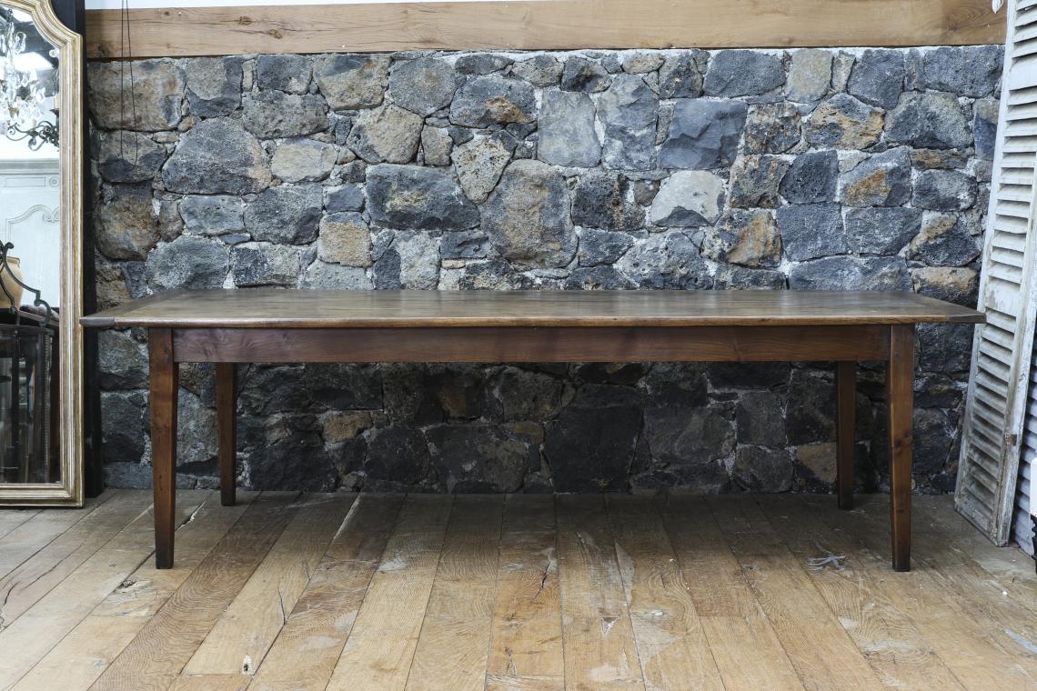 A White Ash Table with Tapered Legs