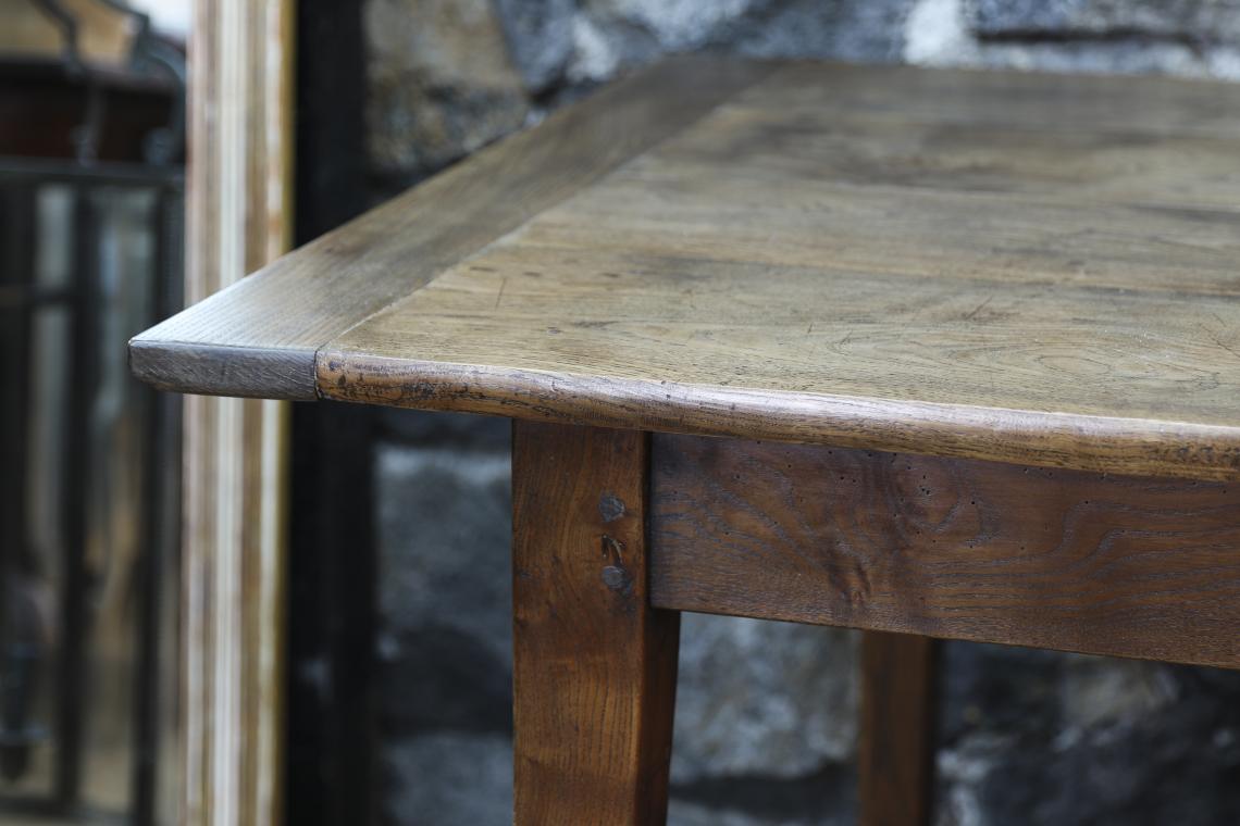 A White Ash Table with Tapered Legs