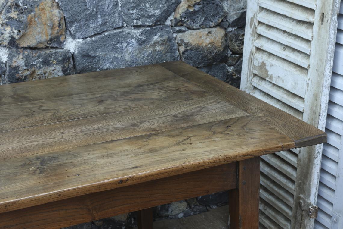 A White Ash Table with Tapered Legs