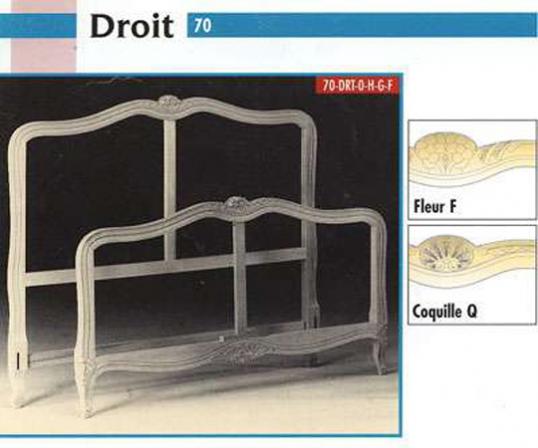 French Bed Frame - 'Droit'