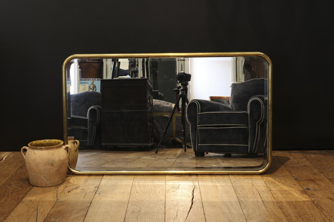 Landscape Brass Mirror