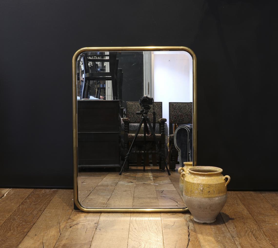 Portrait Brass Mirror