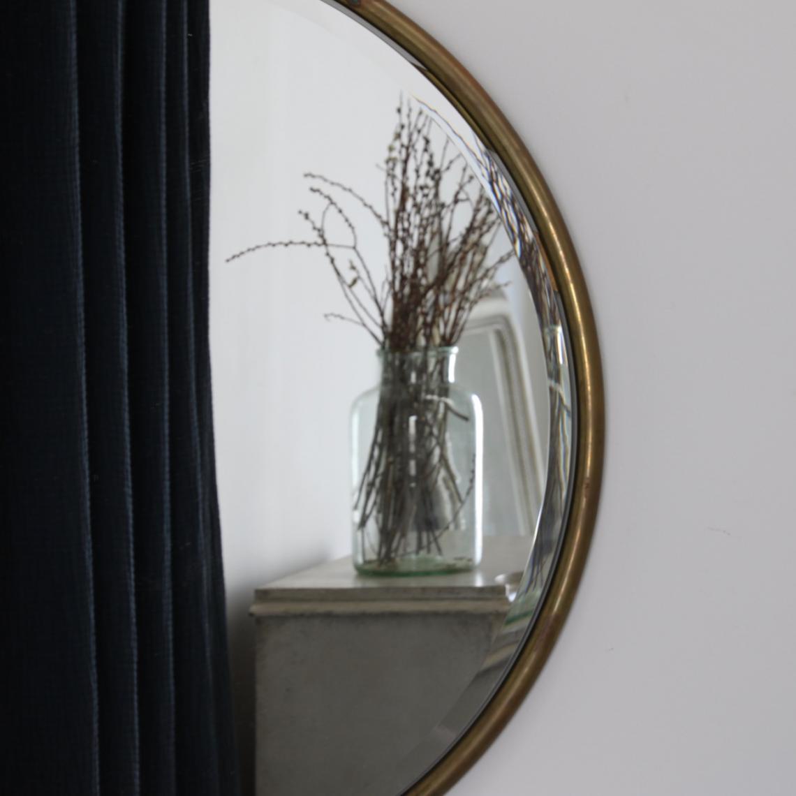 JS Edition / Round Brass Mirror